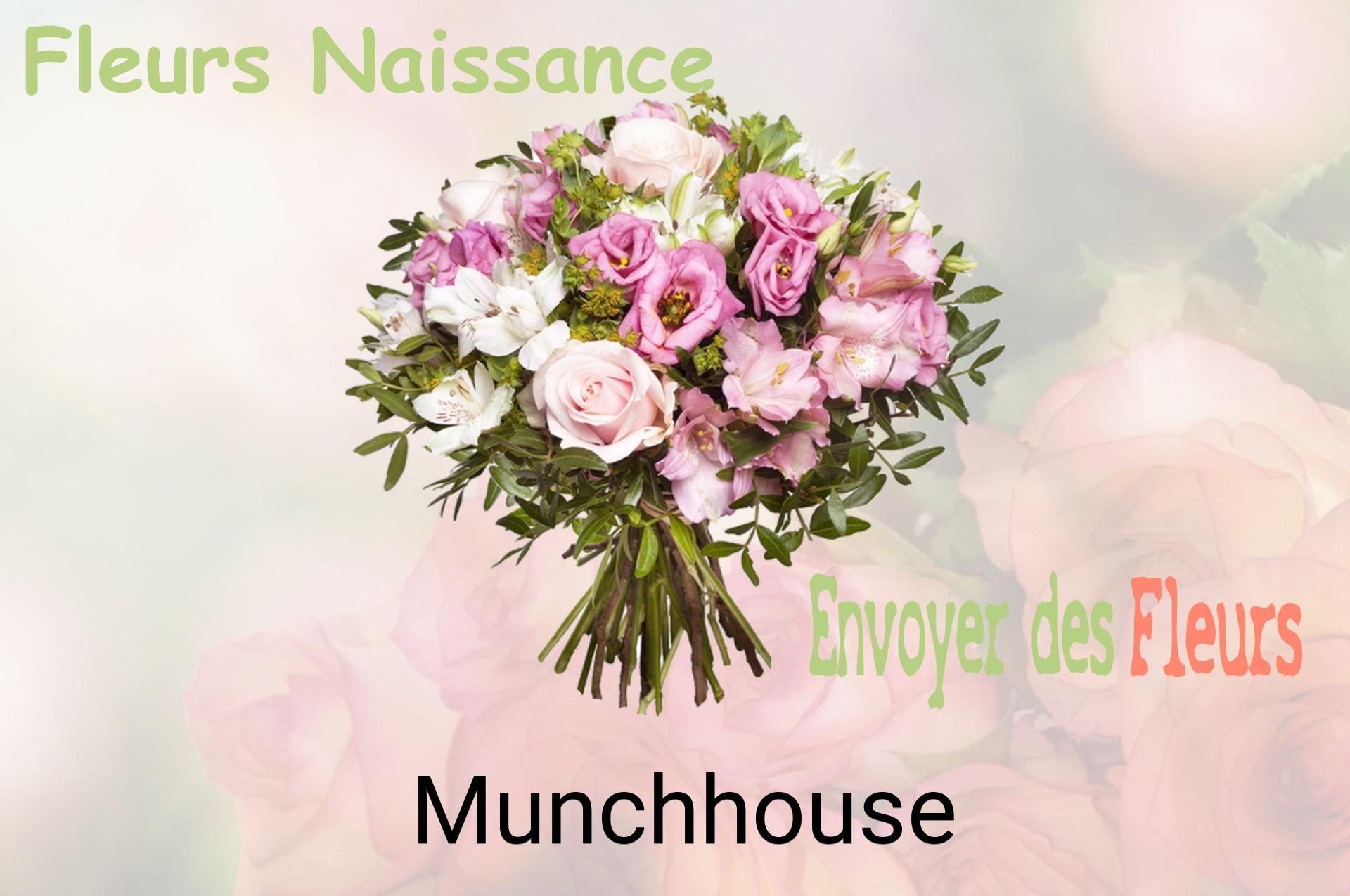 Bouquet de fleurs de naissance livré à Munchhouse
