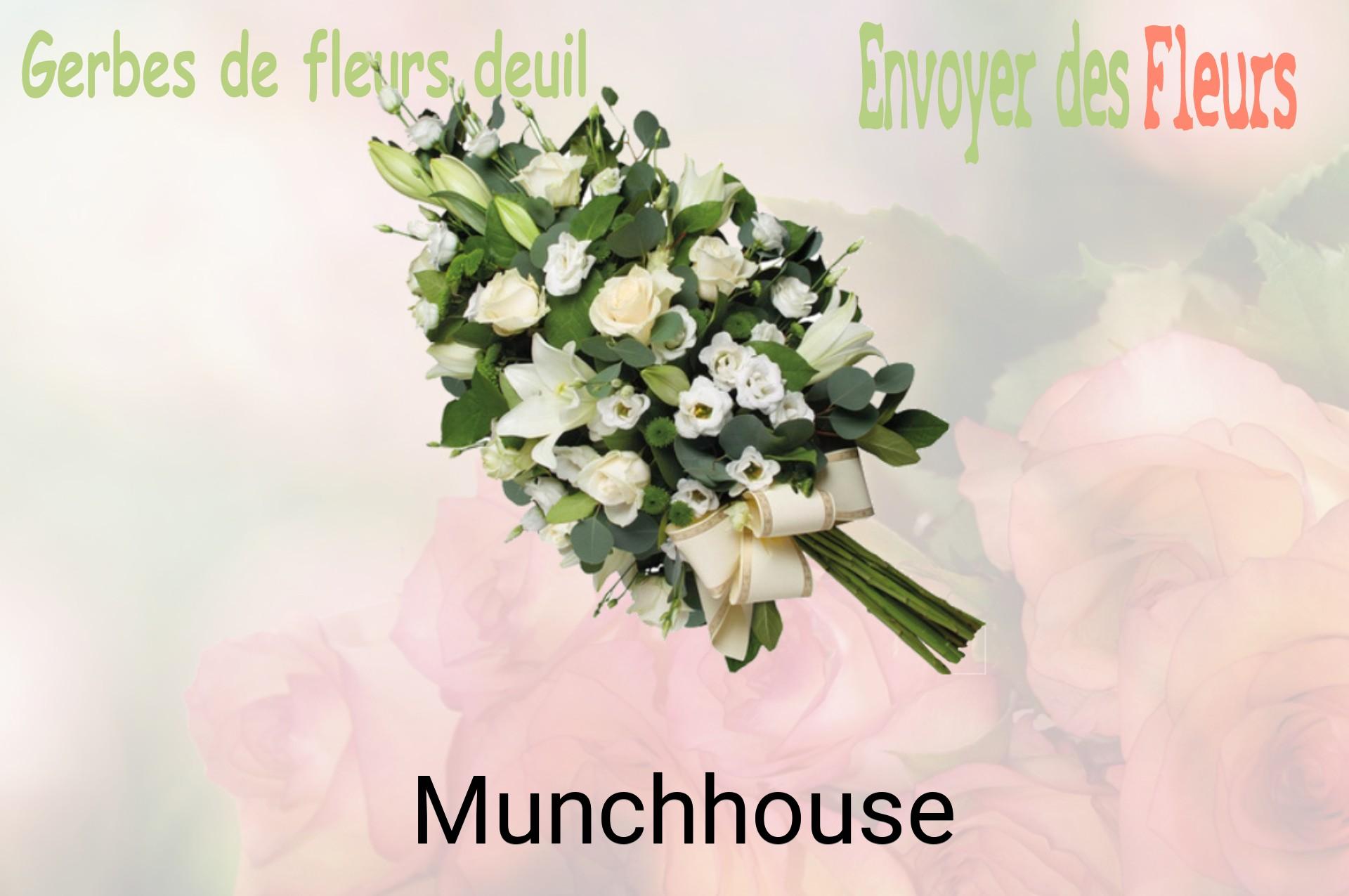 Gerbe de fleurs de deuil livrée à Munchhouse